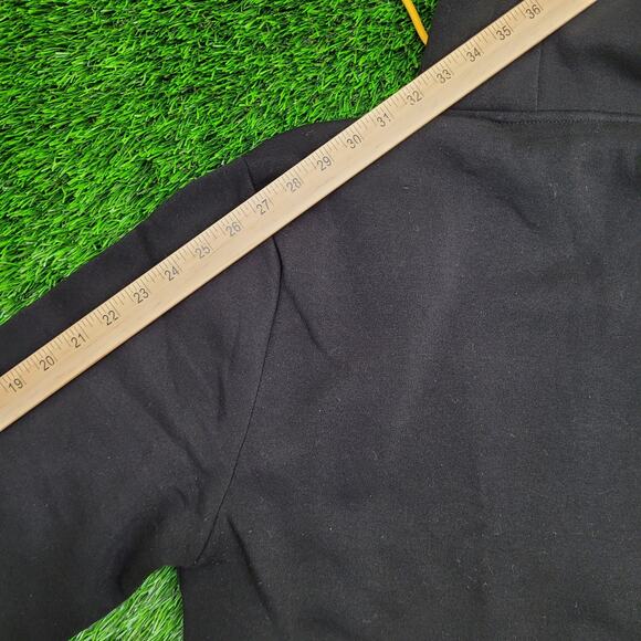 Peace Sign Hoodie Large 22x26 Embroidered Black - Picture 5 of 14